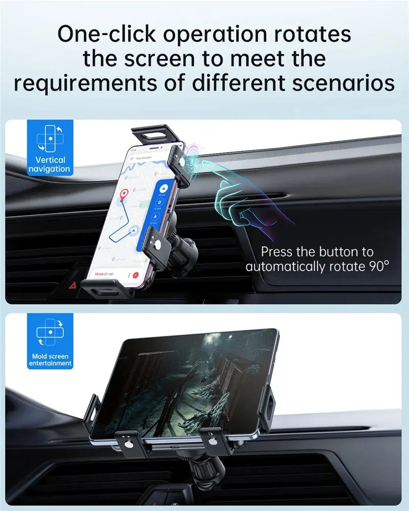 15W Car Wireless Charger Stand Phone Holder Mount - Image 3