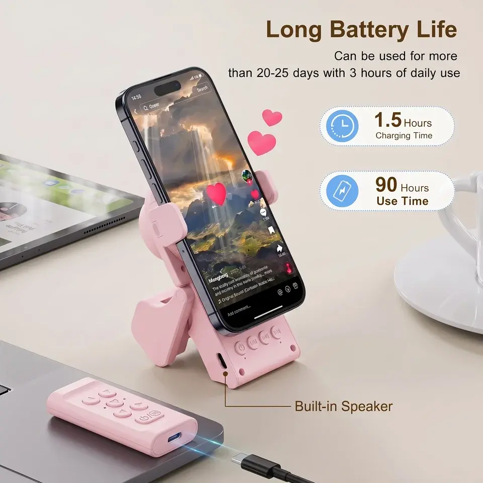 2-in-1 Foldable Remote Controll Phone Mount - Image 3