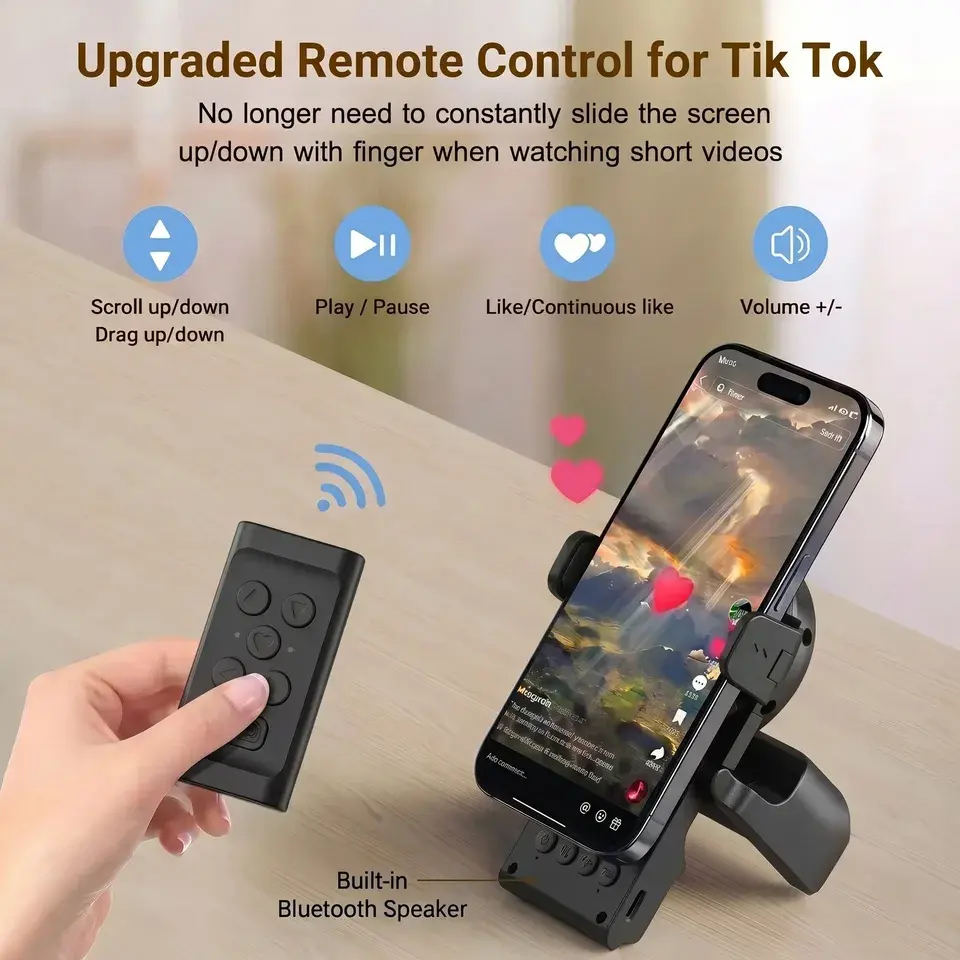 2-in-1 Foldable Remote Controll Phone Mount - Image 2